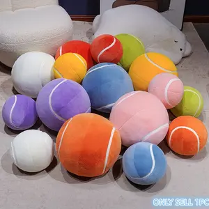 Simulated tennis pillow, dopamine-colored ball-themed plush toy. Available in three sizes for use as a handheld toy accessory, sofa pillow,bed cushion,Valentine’s Day,Mother’s Day,Children’s Day,perfect gift for a ball boy/girl, birthday gift.