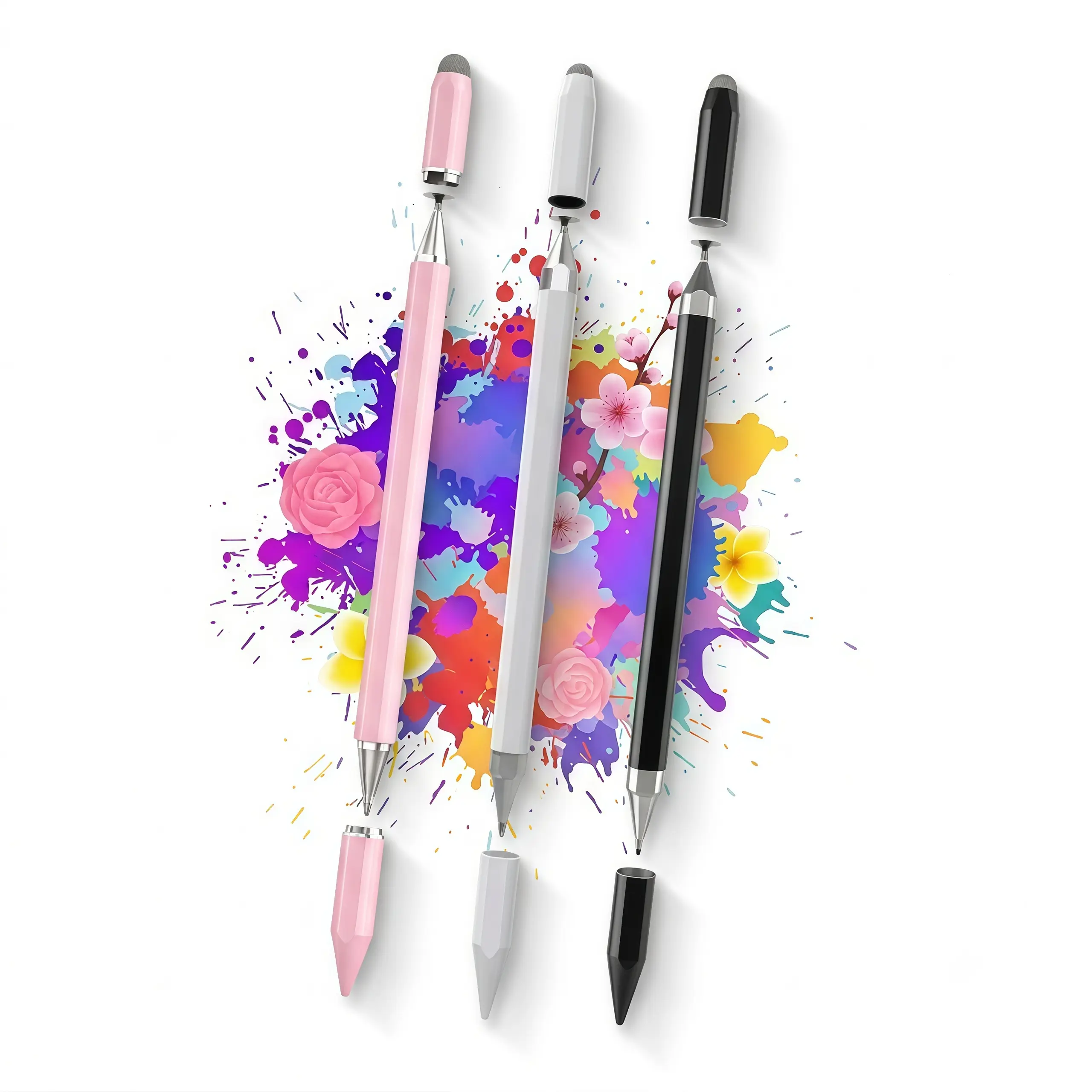 NextQube Stylus Pen for All Touchscreen with Precision Disc Tip, 2-in-1 Universal Stylus Compatible with Android, iOS, and Phone– Perfect for Writing, Drawing, and Note-Taking