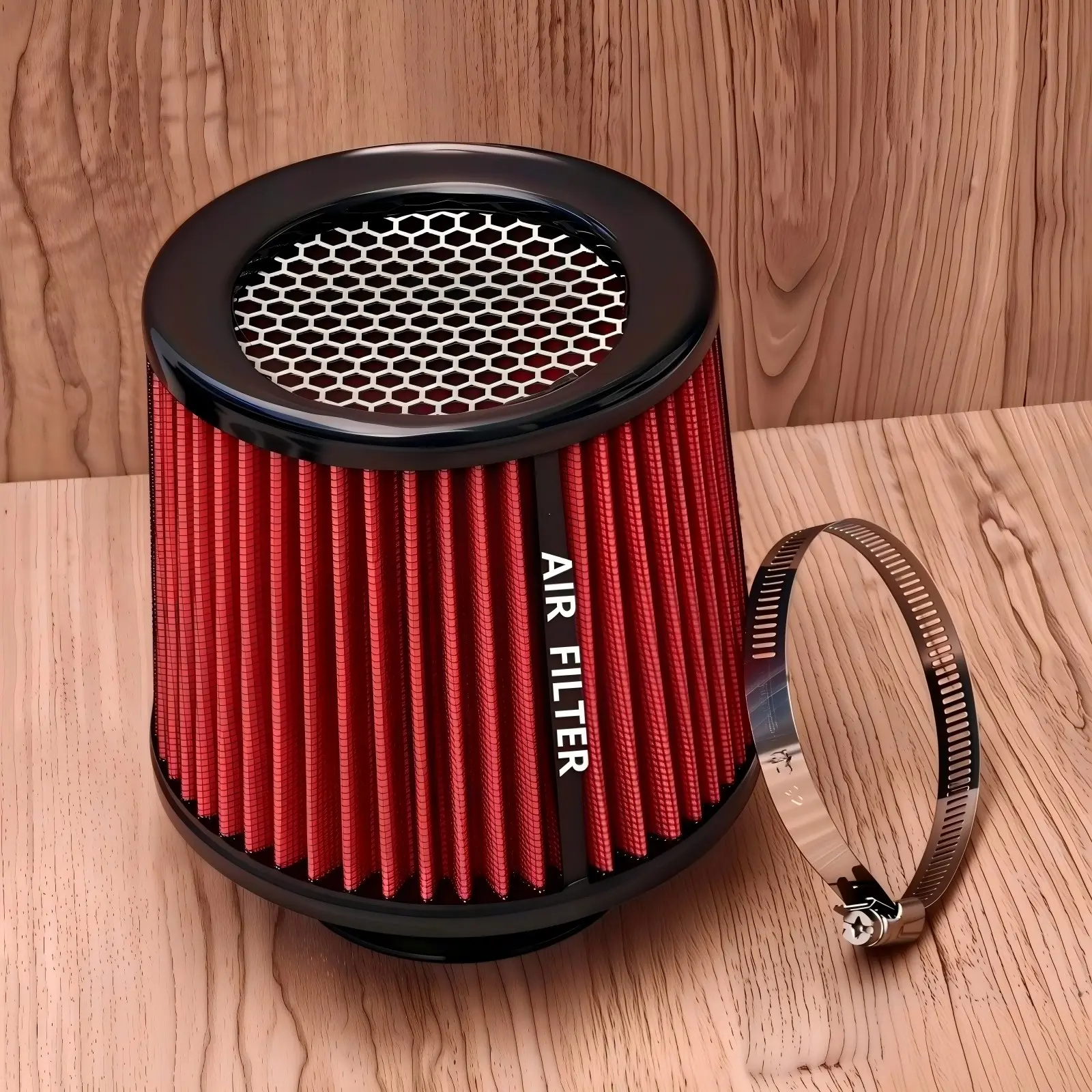 76mm Air Filter High Flow Cold Air Intake, Universal Vehicle Air Filters, Nonwoven Fabric Material, Car Accessories, Auto Parts