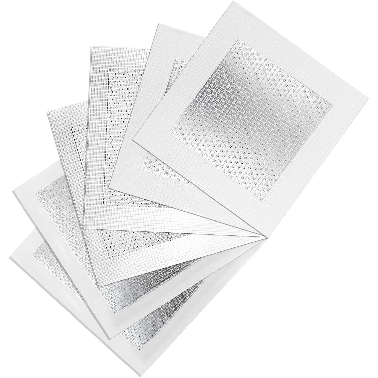 6 count Drywall Repair Mesh Patch Kit:  Self-Adhesive, 4/6/8 Inch