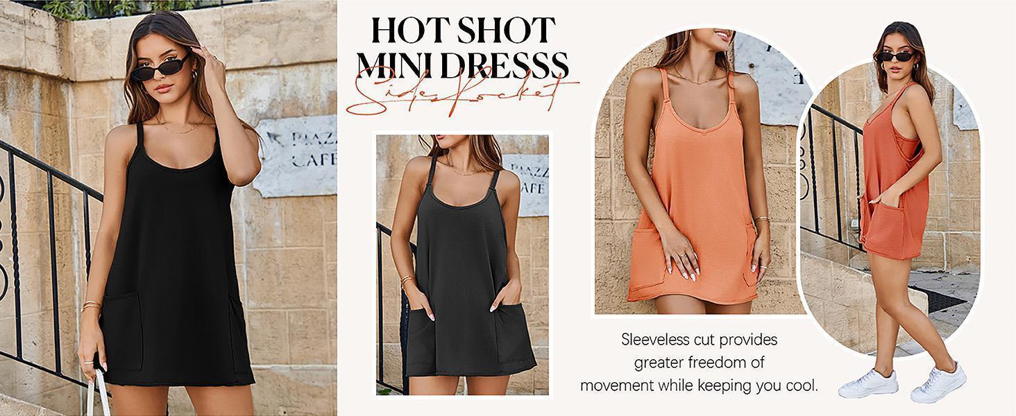 Imily Bela Women's Summer Mini Dress Casual Workout Tennis Dress with Shorts Sleeveless Althletic Dresses Imily Bela Women's Summer Mini Dress Casual Workout Tennis Dress with Shorts Sleeveless Althletic Dresses