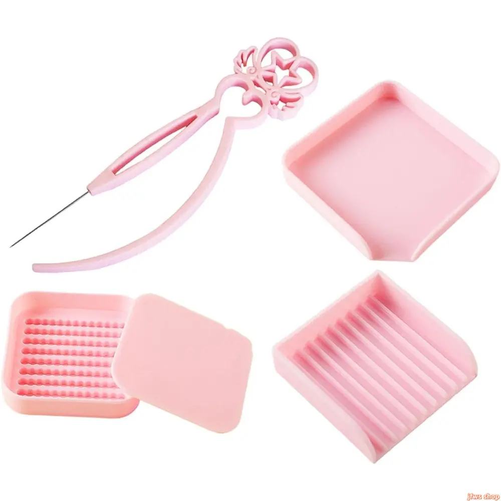 2.6mm Fuse Bead Sorting Tray Kit, Complete Iron Bead Picking Tool Set with Storage Box, Stainless Steel Tweezers & Aligner Trays – Aesthetic Bead Art Supplies for Craft Enthusiasts, Viral DIY Perler Kit