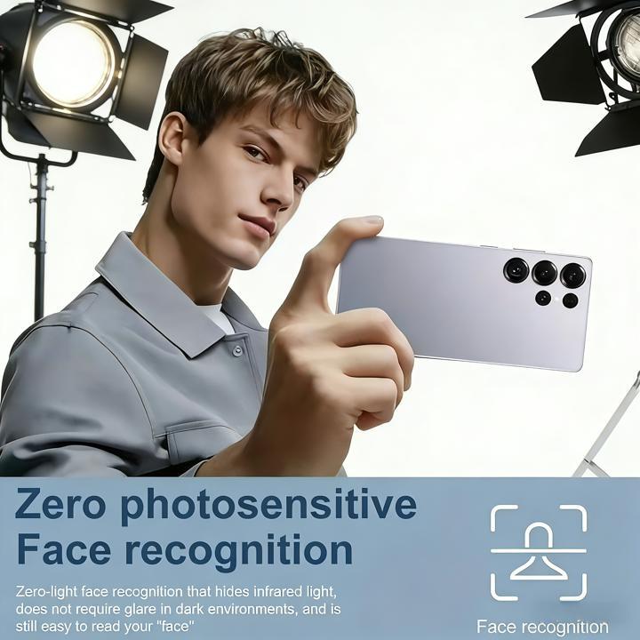 EET S25 Ultra Unlocked 5G Smartphone, 12GB+512GB, 6800mAh Battery, Fast Charging Capability, Android 14 System, 108MP+48MP Camera, Face & Fingerprint Unlock | Dual SIM | Autofocus | Built-in Pen |