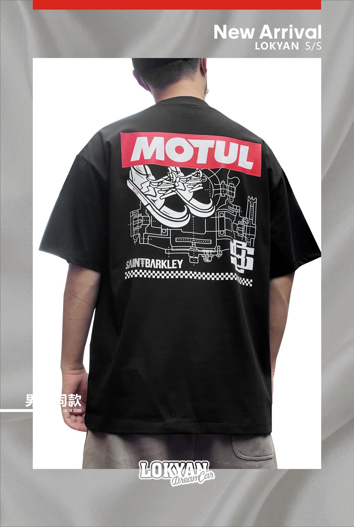 180gJDM Short Sleeves Mott Engine Oil T-shirt Skateboarding Shoes Clothing Automotive Culture Shirt