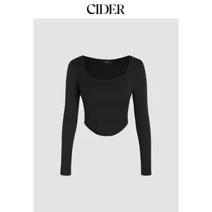Cider [2 colors, size 2-26] Rib Stitch Solid Crop Top SummerFinds