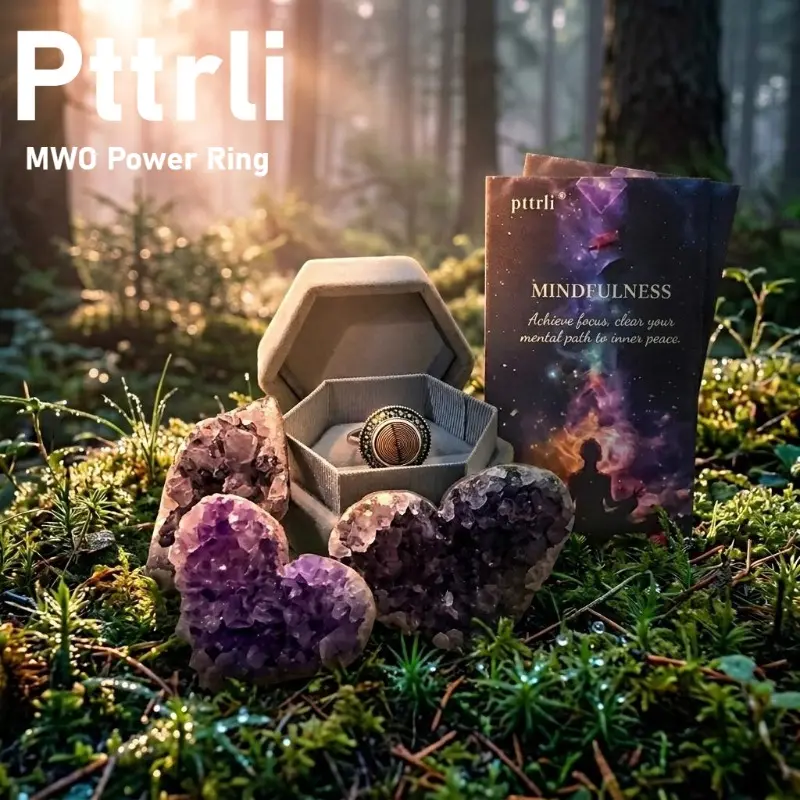 MWO Power Ring Polarizing Energy Plate - Resonance Matrix Enhancement, Spiritual Support, Meditation Aid Premium Box Gift Set - Ideal Party Gift Sets, Gifts For Mom, Party Gifts