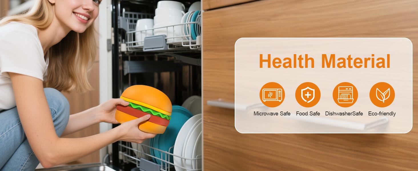 Hamburger Appearance Pet Cat And Dog Bowl Combination Multi-layer Five-in-one