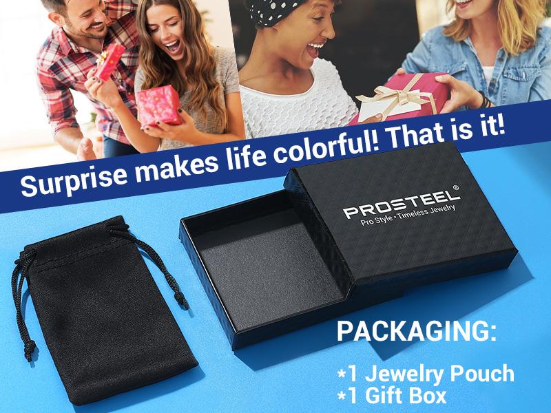 PROSTEEL Stainless Steel Cuban Chain Necklace - Miami Style Waterproof , 5mm to 14mm Width Options,   18"-30" Length, Hypoallergenic Unisex Design for Men & Women, Perfect Gift with Jewelry Box