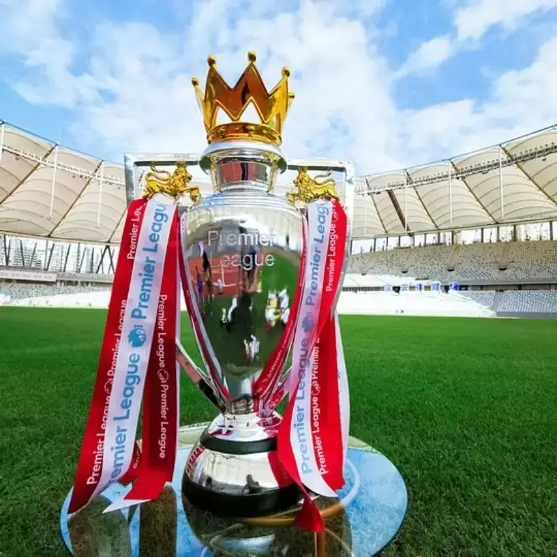 Premier League Trophy Model, Soccer Trophy Replica, Sports Trophy Statue, Football Championship Collectible, Fan Gift, Ideal for Desk and Living Room Decor