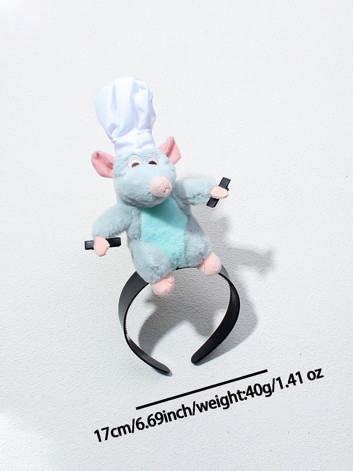 Women's Cute Cartoon Mouse Rabbit Plush Hairband, Fun Halloween Makeup Prop, Adorable Party and Holiday Costume Headwear, Party Accessory