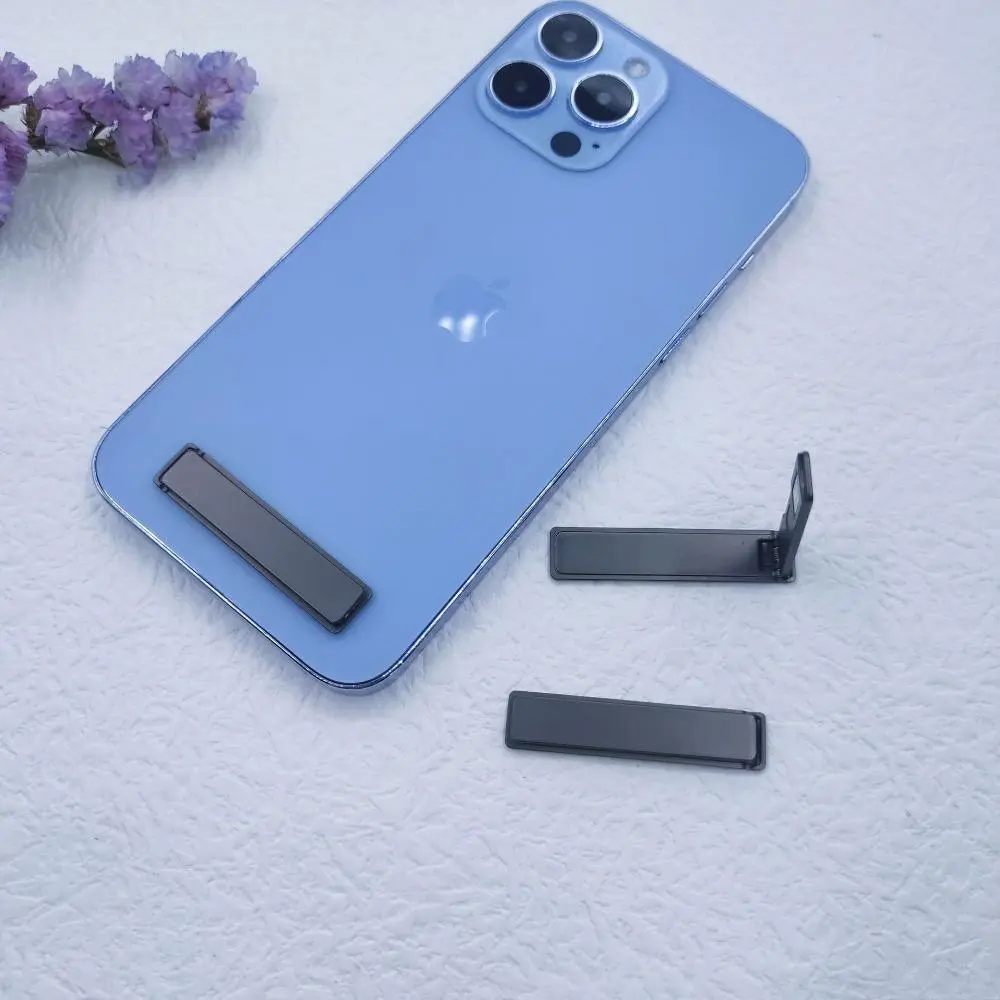 New Ultra-Slim Hollow Card-Style Magnetic Flip Long-Strip Phone Stand Accessories - Lightweight Pocket Bracket with Power Bank Support, Hands-Free Cradle for Desktop Work & Travel