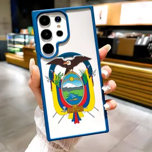 Ecuador's National Emblem Pattern Clear Magnetic Phone Case , Compatible with MagSafe Silicone Bumper Protective Cover For Samsung S26 S25 S24 S23 S22 Ultra Plus FE