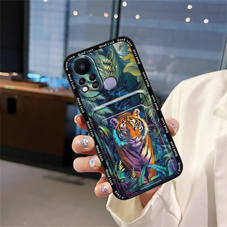 Graffiti Dirt-resistant Phone Case For Infinix Hot11S/X6812 Durable Card sleeve Anti-dust Back Cover Cartoon Waterproof Full wrap Cover Cute Shockproof Fashion Design protective