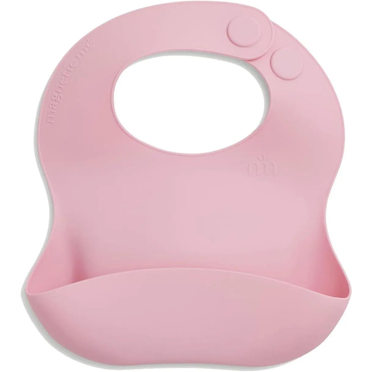 Food Grade Silicone Magnetic Feeding Bib |   BPA-Free, Stain Resistant and Dishwasher Safe