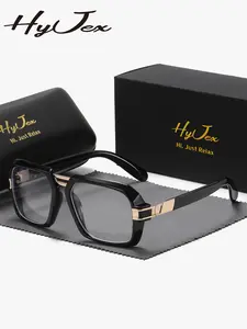 HyJex 1 Piece Unisex Casual Looking Design Full Frame Plaon Glasses Easy To Wear Square Frame Plaon Glasses