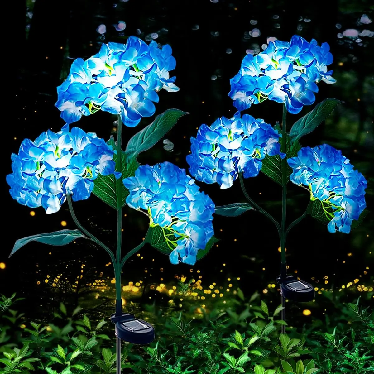 Solar Flower Light, LED Solar Garden Lantern, Colorful Bougainvillea Lamp, Outdoor Decor for Pathway, Patio, Balcony, Yard, Lawn, Solar Decorative Lights, Solar Lanterns Decoration