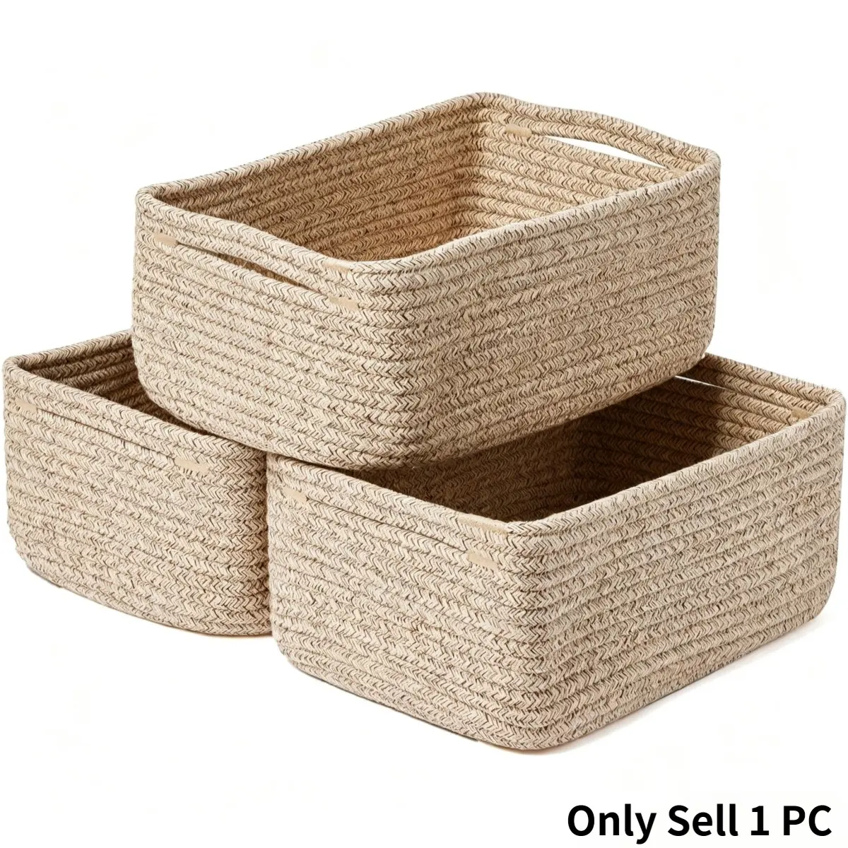 Shallow woven storage basket, Bathroom baskets, versatile, space-efficient organizational solution ideal for bathrooms, bookshelves, modular cube storage units, suitable for storing toys, keys, remote controls, sewing supplies