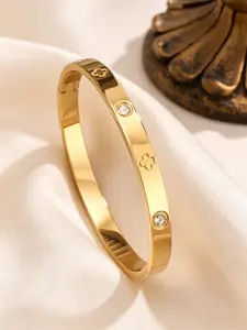 1/3pcs New Fashion High Quality Stainless Steel Flower Zirconia Women's Bangle Bracelet Jewelry Set, Elegant Jewelry Bracelet Suitable For Daily Wear, Fashionable Bangles