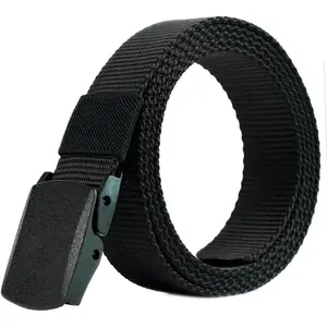 Nickel Free Belt for Men Non Metal Tsa Approved Airport  Friendly Plastic Belt 1.5'' Wide