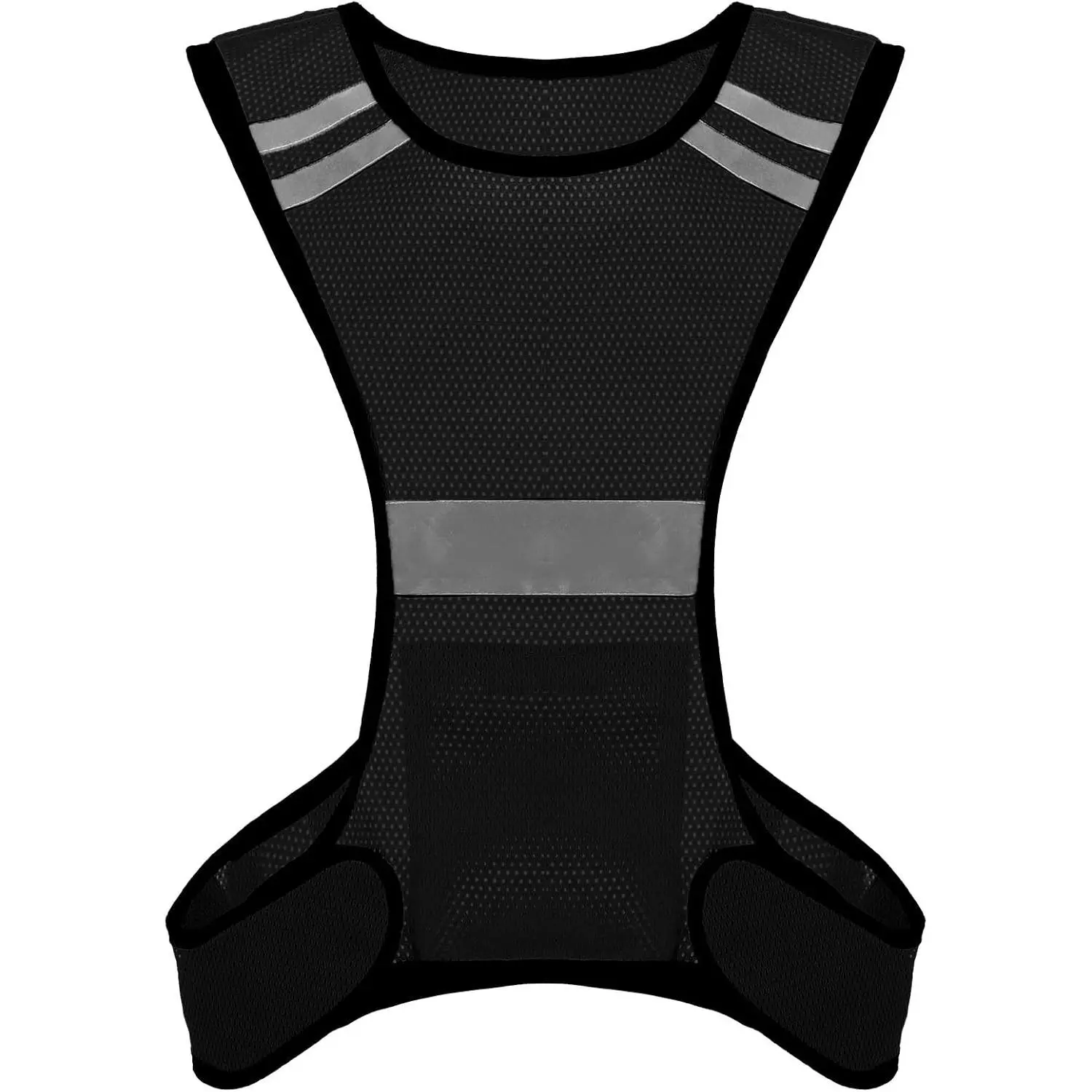 Unisex Reflective Running Vest, High Visibility Sports & Outdoor Safety Gear with Fiber Mesh, Large Pockets for Night Activities, Lightweight for Running/Cycling