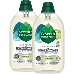 Seventh Generation Laundry Detergent Concentrated Scent oz 2 Pack 132 Loads, Clear, Plus, 23.1 Ounce