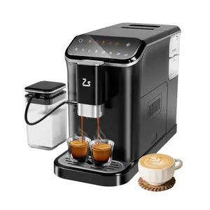 Automatic Home Barista Espresso Coffee Machine, Touch Screen Control with Built-In Grinder, Milk Frother & Steam Wand, 7 Pre-Made Specialty Coffee Drink Selections