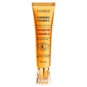Yuitikue Turmeric Vitamin C Retinol Eye Cream, Hydrating and Firming, Brightens Dark Circles, Reduces Fine Lines and Dullness