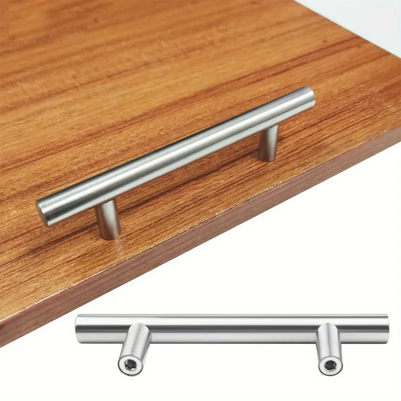12 Pack Stainless Steel Cabinet Handles - 7 Inch Brushed Nickel Knobs, 5 Inch Center-to-Center, Modern Kitchen Hardware, Easy to Install Du Drawer Pulls, Minimalist Design, Sturdy Construction, High-Quality Surface Finish, Essential for Home Renovation