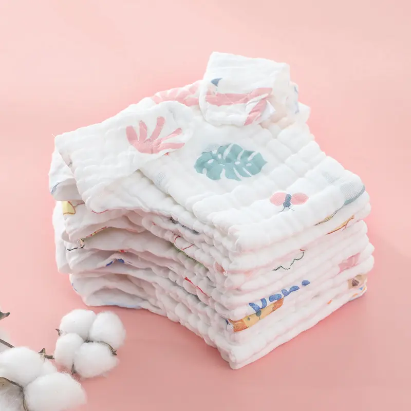 12-Layered Muslin Cotton Baby Diaper Pants, Washable & Reusable, Soft Breathable Cloth Nappies for Newborn Girls & Boys