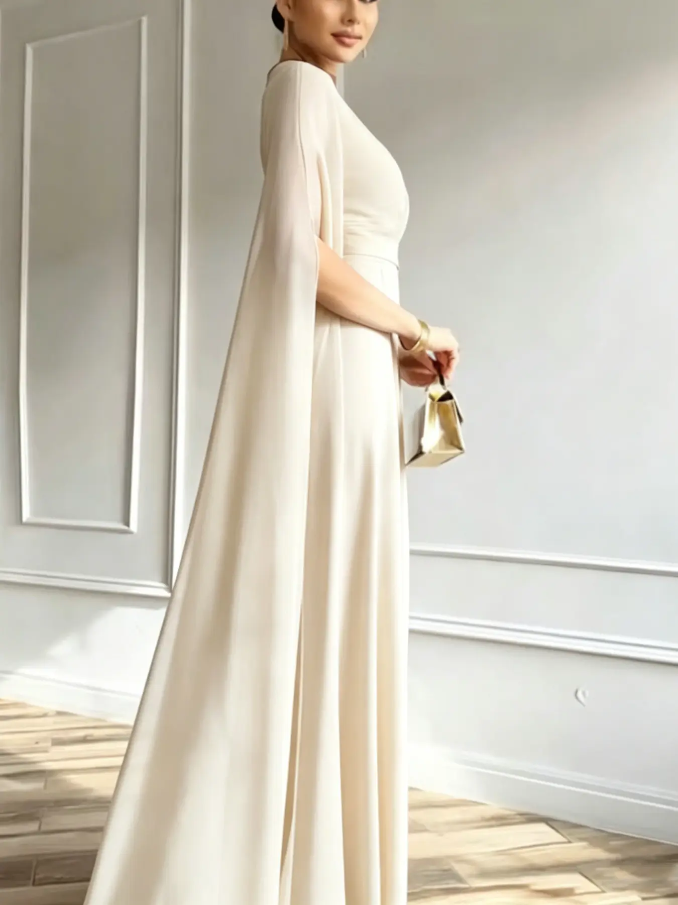 Elegant Hermine Style Dress, New Waist Cinch Slimming Evening Gown, Office Wear, Formal Event Dress, Luxury Fashion, Evening Party Dresses