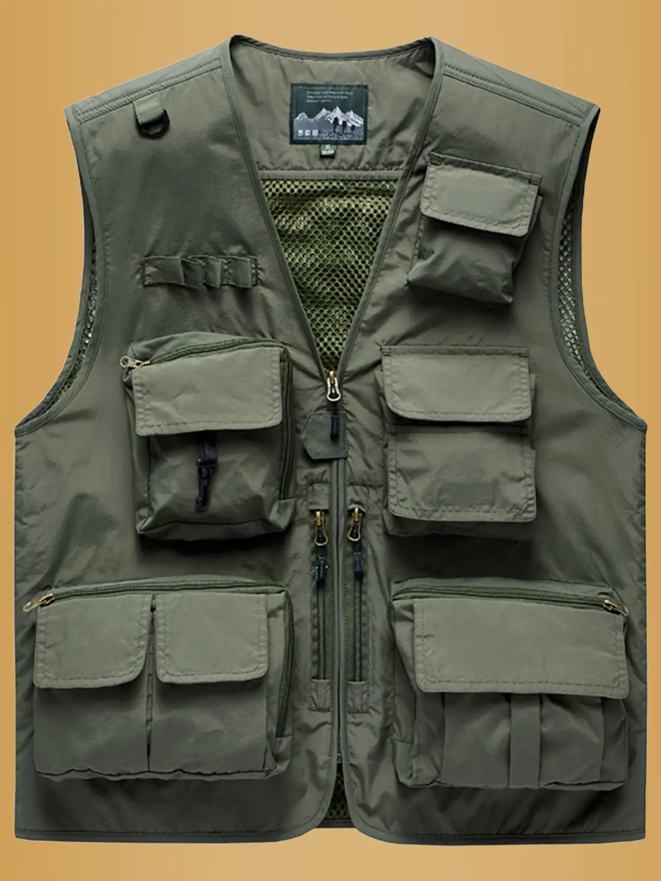 Men's Outerwear Waistcoat Vest, Practical Multi-Pocket Design, Ideal for Photography, Fishing, Outdoor Activities, Portable Fashion