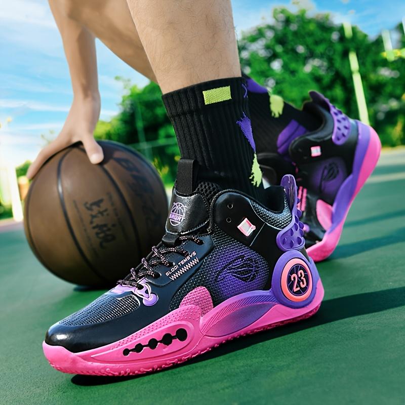 (New)Sneakers, Men's Basketball Shoes; Anti-skid And Wear-resistant Breathable Sports Shoes for Outdoor Hiking Shoes for Young Boys; Sports Competition Training Shoes for