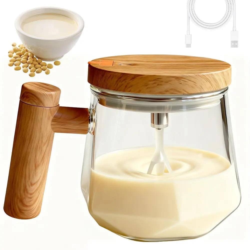 Auto Stir Electric Mug - High Speed Mix Low-Noise Automatic Mixing Cup for Coffee, Milk, Hot & Cold Beverages (Kitchen Appliance)