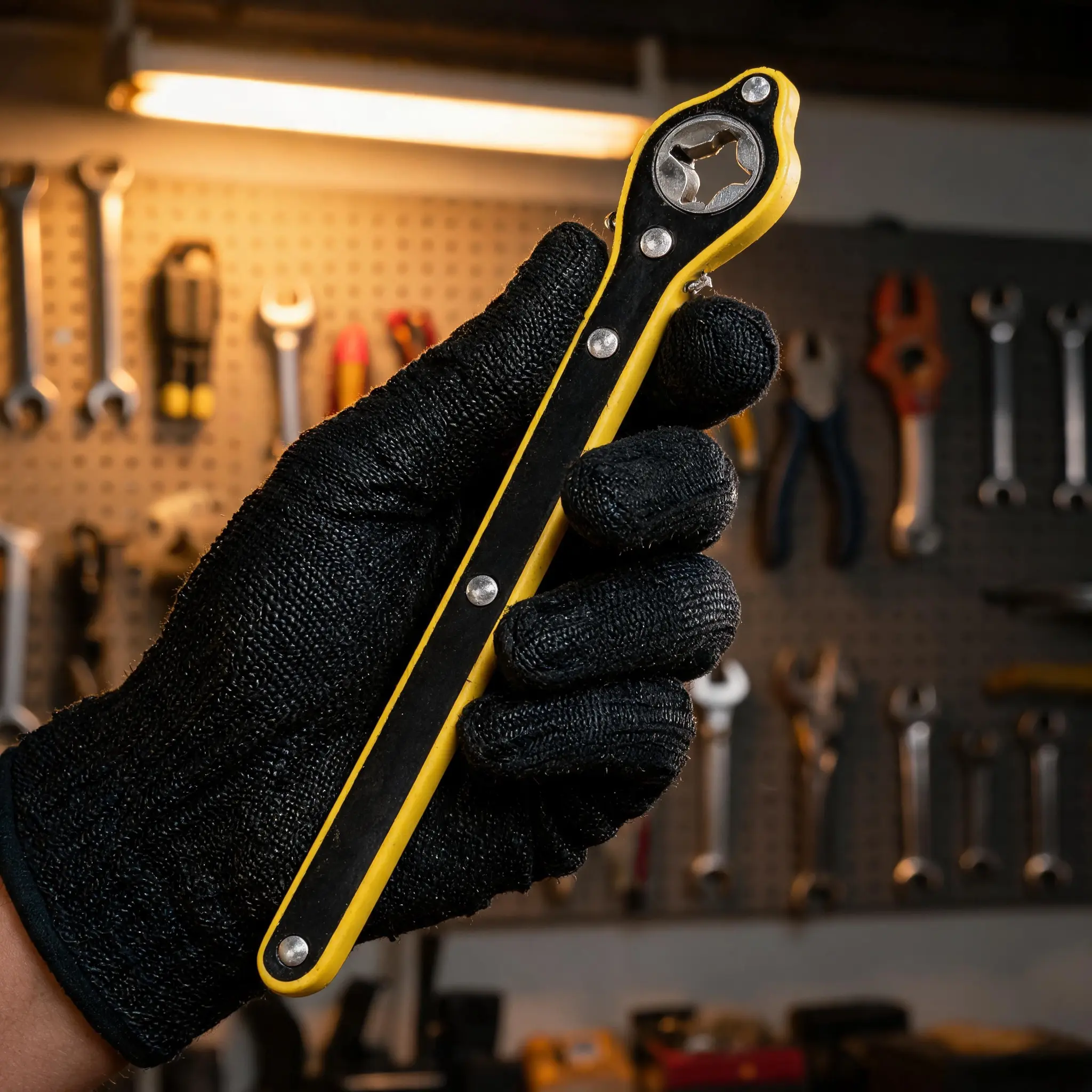 Ratchet Spanner High Strength Hex Gear Wrench Ergonomic Handle Jacks Socket Wrench Ratcheting Tool