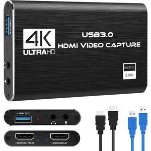 Capture Card Nintendo Switch, 4K HDMI Video Capture Card, 1080P 60FPS, HDMI to USB 3.0 Capture Card for Streaming Work with Camera/Xbox/PS4/PS5/PC/OBS