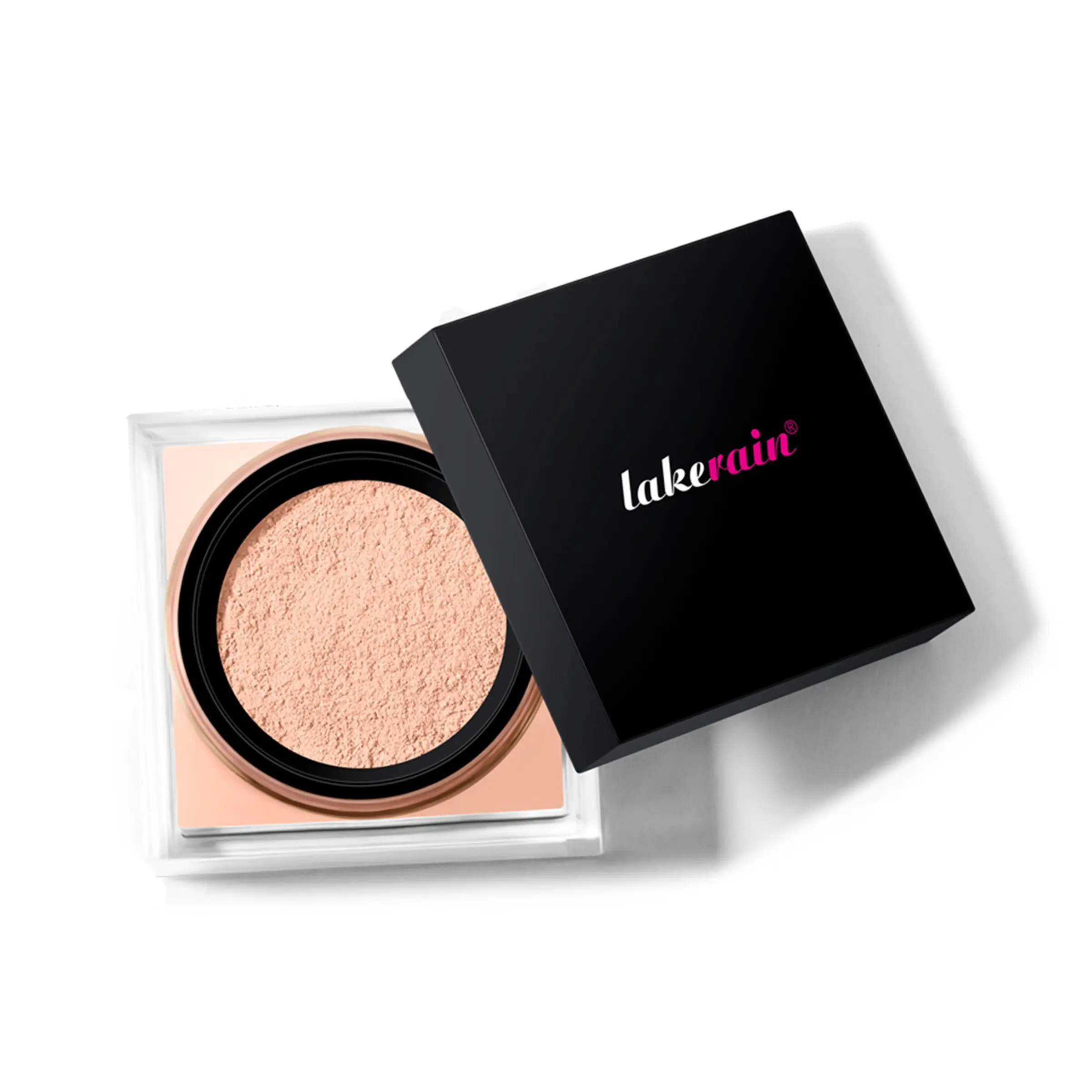 Lakerain Square Setting Powder, Waterproof Sweatproof Oil Control Matte Loose Finishing Powder, Long Lasting Transparent Face Makeup Powder, 4 Shades for All Skin Tones, Holiday Gift for Women Girls