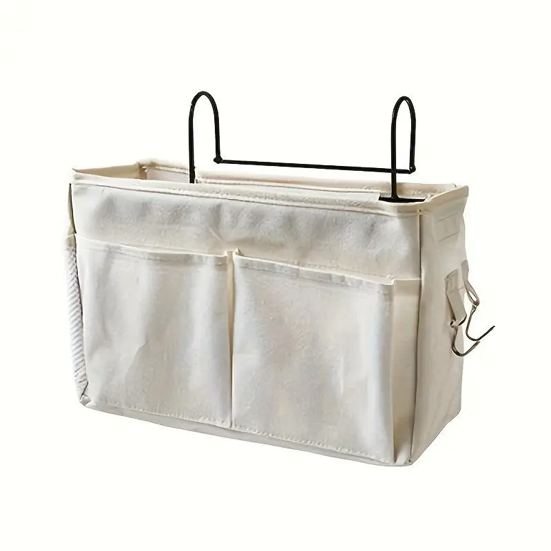 Bedside Hanging Shelf Basket, 1 Count Dormitory Bedside Storage Basket, Cabinet Hanging Storage Bag, Home Organizer for Bedroom, Living Room, Office