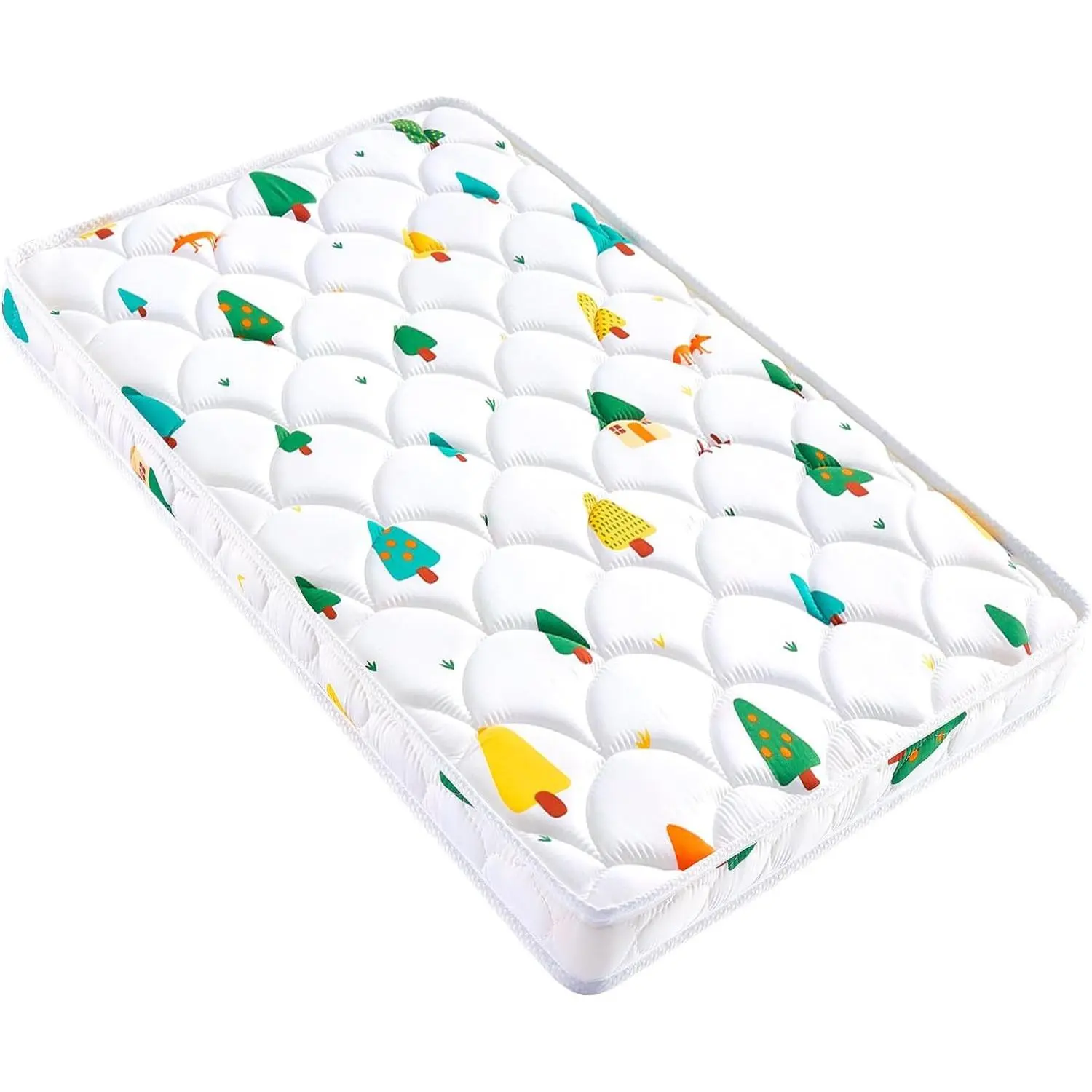 33x20 in Rectangle Bassinet Mattress - Premium Firm Foam, Noiseless, Odorless, Hypoallergenic Safe, Dual-Sided with Soft Breathable Top, Fits Moses Baskets & Small Cribs