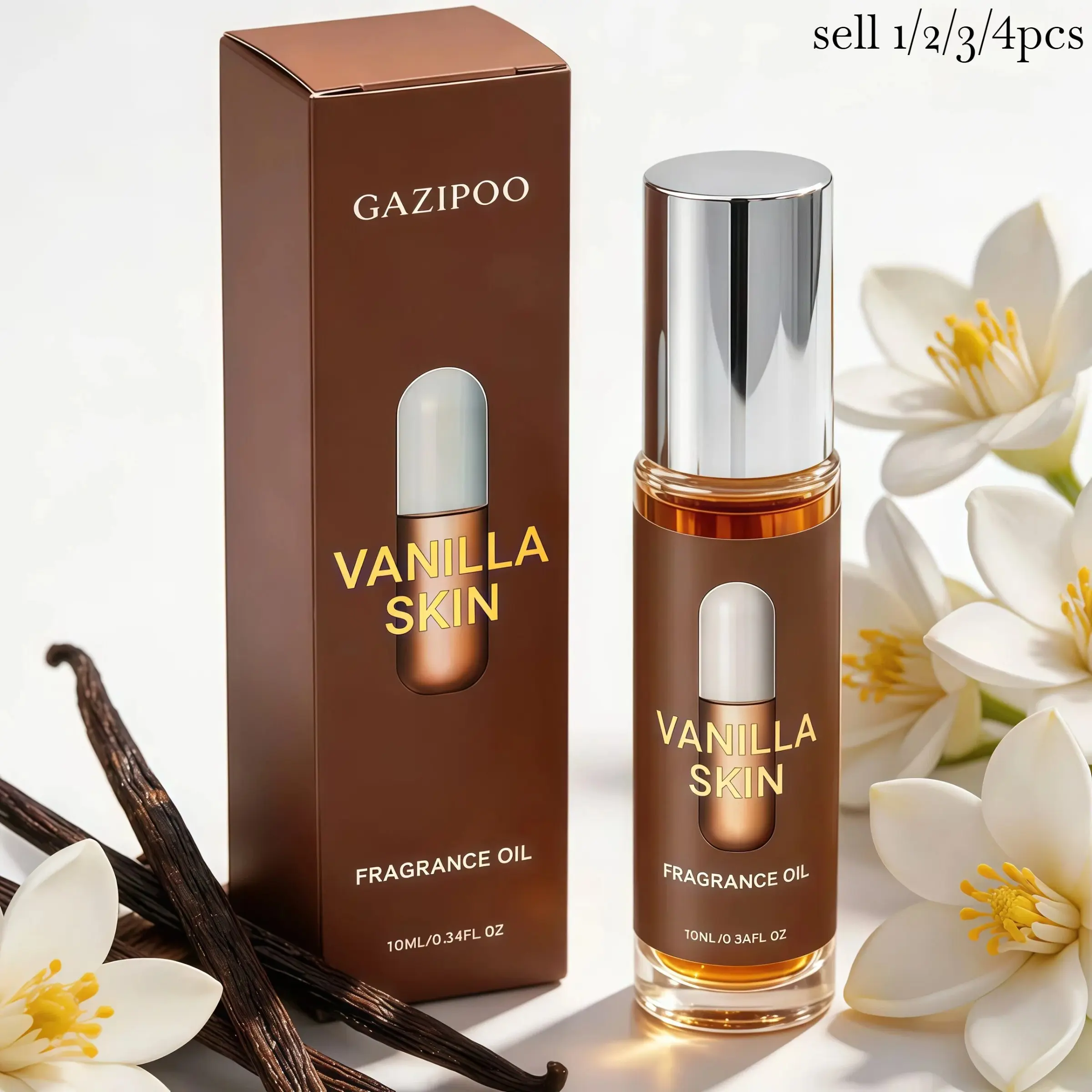 10mL Vanilla Pheromone Fragrance Oil for Women, Ball-Type Sensual Soft Scent Perfume Oil, Ideal Gift for Date Night & Special Occasions
