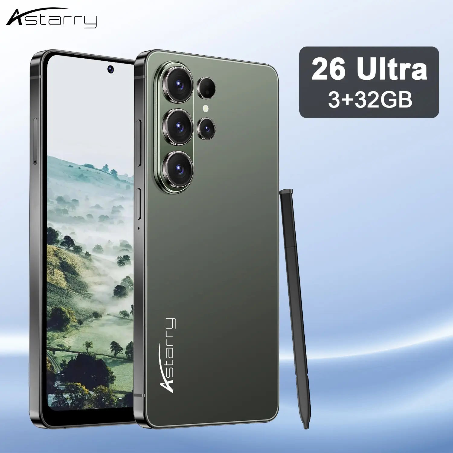 Atarry-26 Ultra Global Unlocked 4g Mobile Phone, 3+32GB Storage, 6.75 Inch Full Screen, 4100mah Battery, Android 12, Dual Sim, Face Recognition