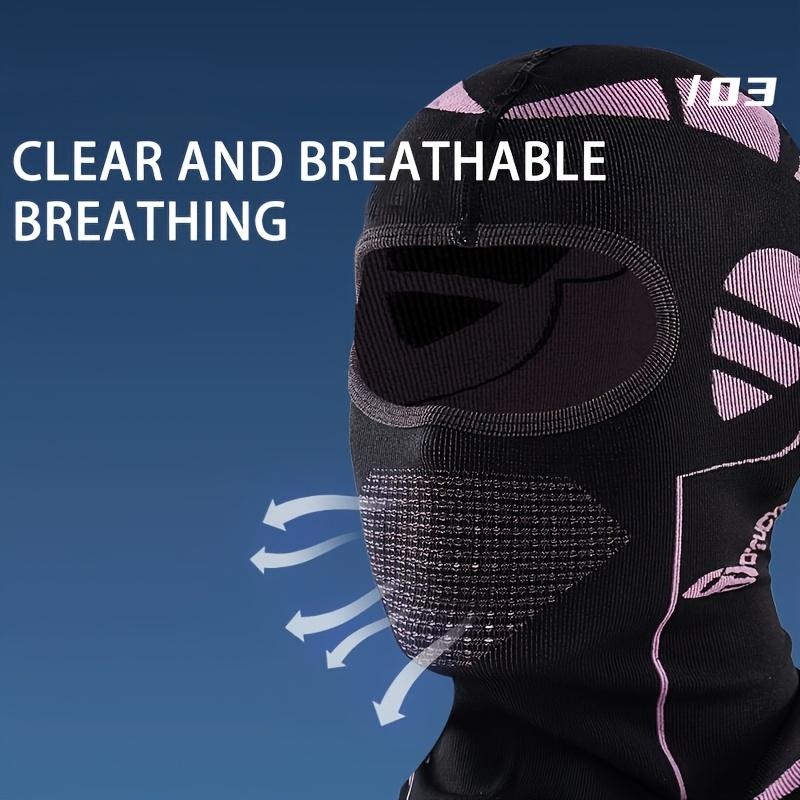 Windproof Thermal Ski & Motorcycle  Mask - Full Face & Head Cover for Men & Women, Cold Weather Riding Gear, Winter Sports with Adjustable Fit, Windproof Fabric (No Power Required) - Skiing, Snowboarding, Motorc