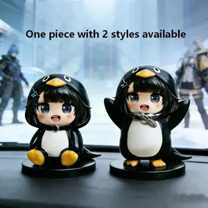 Small Penguin Administrator Handheld Figure Model, Car Dashboard Ornament Gift, Unique Desk Decor, Perfect Present for Enthusiasts