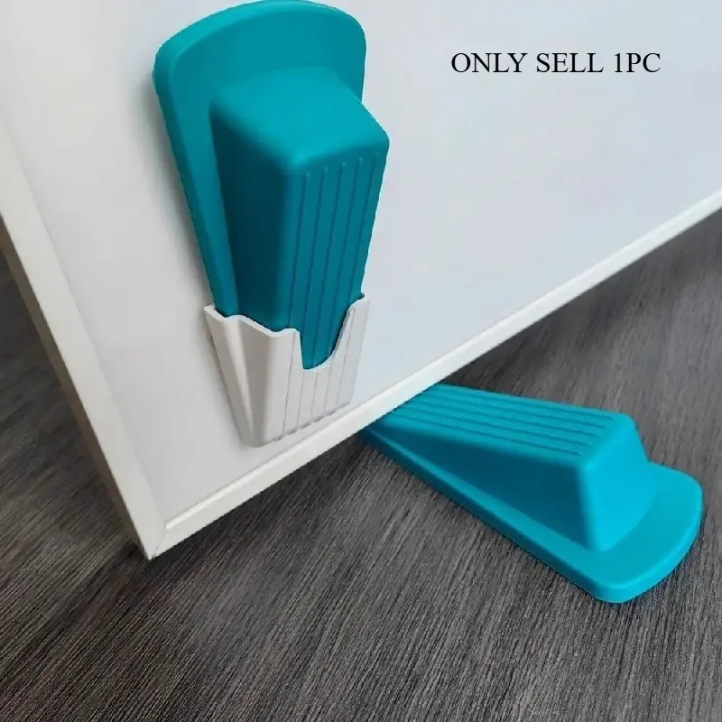 Quiet & Durable Silicone Door Stopper: Effortlessly Protect Your Walls with an Invisible, Easy-Install Design