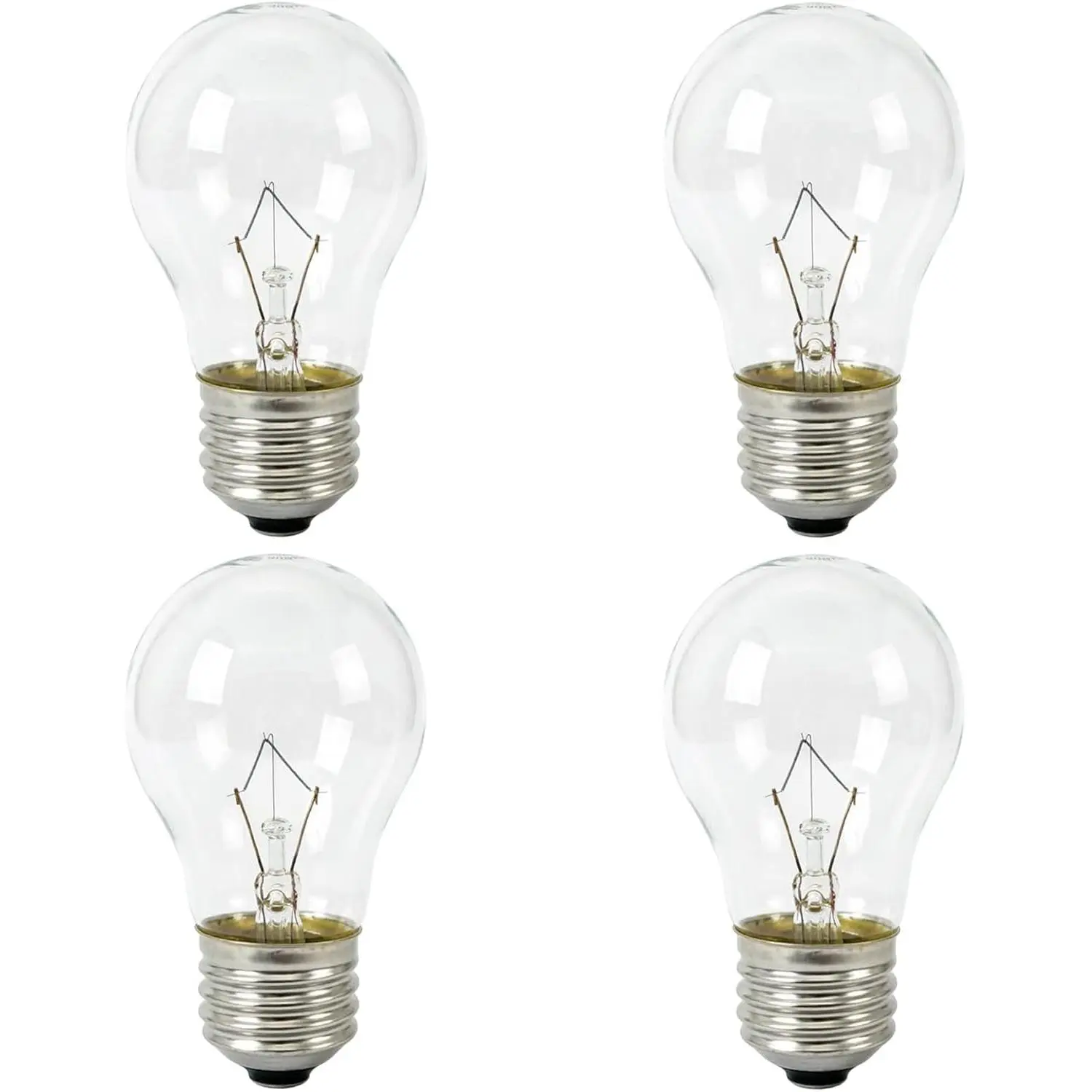 Appliance Oven Light Bulb 40W A15 E26 Medium Base,High Temperature 500 Degrees Resistant Incandescent Light Bulbs for Lava Lamp,Refrigerator,Oven, Microwave, Range Hood Replacement Bulb - 4 Pack