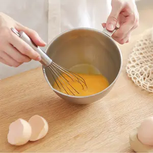 Stainless Steel Mixing Bowl for Eggs and Flour, Durable Kitchen Utensil, Perfect for Baking and Cooking, Easy to Clean