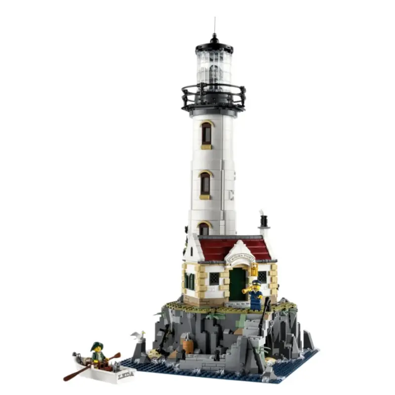New 2056 Pieces Electric Lighthouse Toy Blocks, Building Puzzle Toys for Kids and Adults, Birthday Gift for Boys and Girls, Christmas and Halloween Gifts
