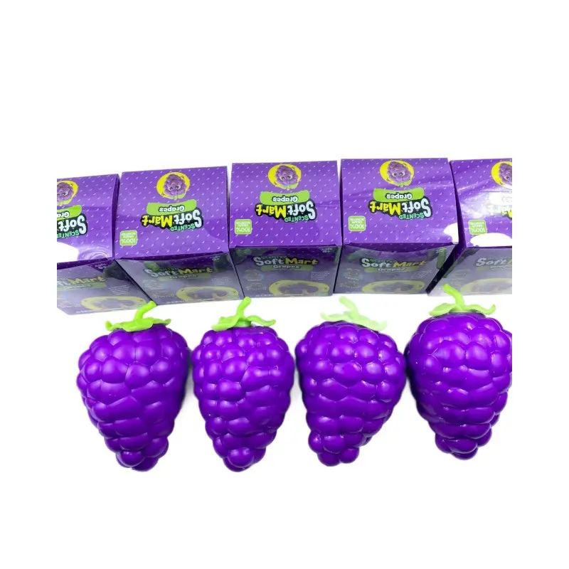 Jumbo Purple Mesh Grape Squeeze Ball – Stress Relief Fidget Toy & Hand Grip Strength Trainer for Adults, Forearm Exerciser, Anxiety Relief & Occupational Therapy