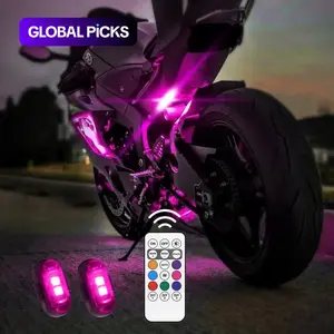 Wireless LED Strobe Light with Remote Control, USB Rechargeable Waterproof Anti-Collision LED Emergency Warning Light for Cars, Motorcycles, Drones, Aircraft and Bikes, Rear Bike Light #GLOBAL PICKS
