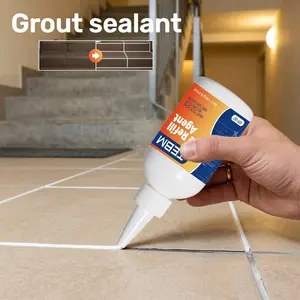 Fast-Drying Waterproof Tile Grout Sealant, DIY Tool Kit Included, Ideal for Bathroom, Floor, Wall, Window Sill, Toilet, Sink Sealing, Home Repair Set