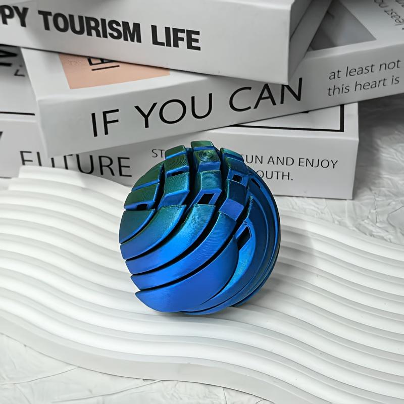 3D Printed Slime Ball Fidget Toy, Office Toy, Desktop Ornament, Deformable Stress Ball, Suitable for Office And Living Room Sensory Decor, Ideal Travel Companion for Train/Car Journeys, Perfect Gift for Christmas And Holidays
